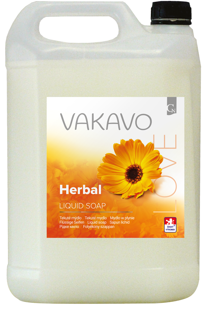 Tekuté mýdlo AMADEUS/VAKAVO LOVE herbal 5l