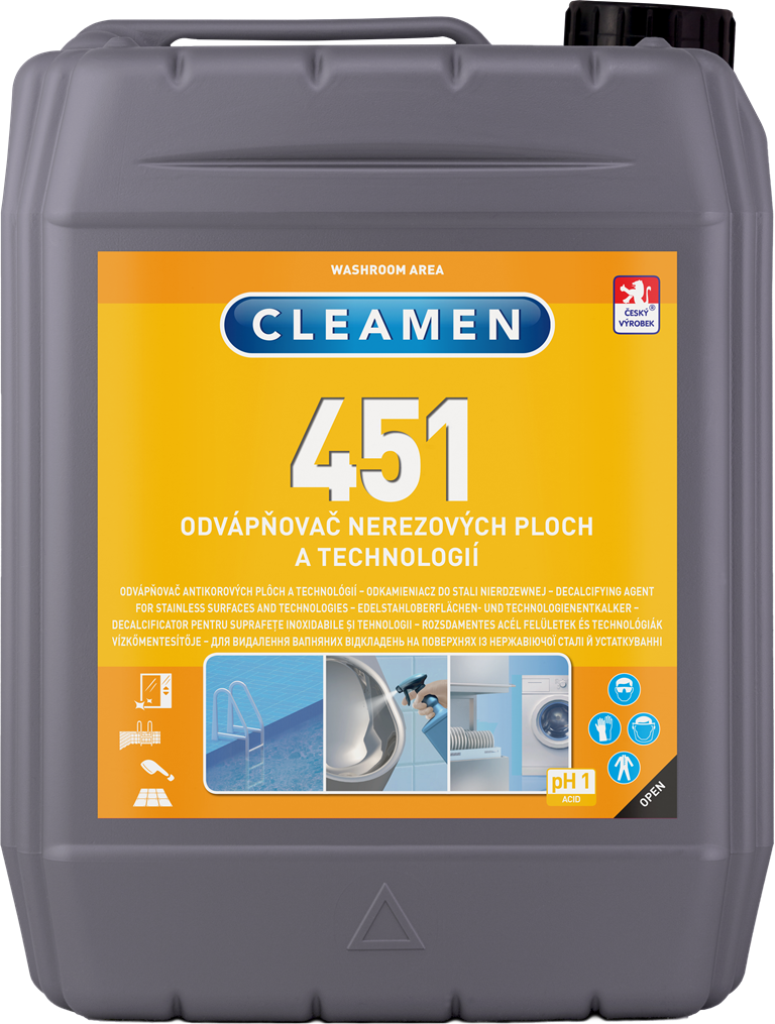 CLEAMEN 451 odvápňovač na nerezových ploch a technologií 6 kg