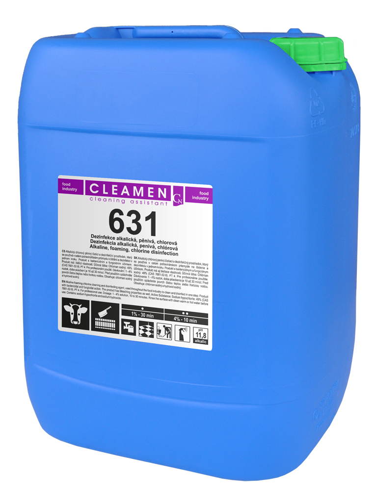 CLEAMEN 631 5,5 kg alkalický čistič "profi" s dezinfekcí