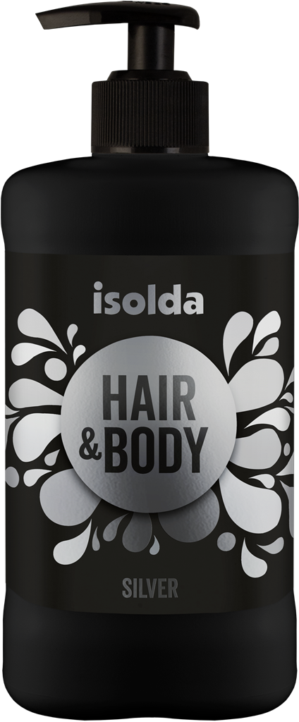 Isolda Silver vlasový a tělový šampon 400ml s pumpičkou
