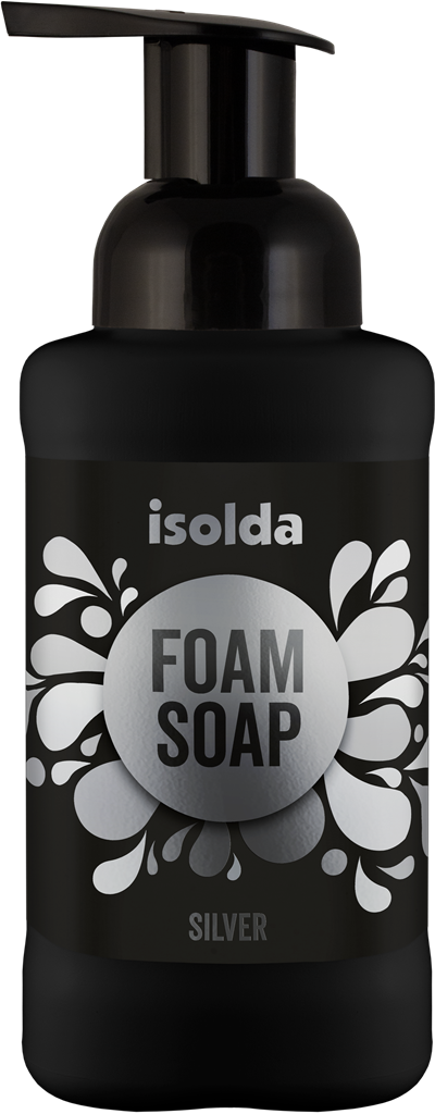 Isolda Silver pěnové tělové mýdlo 400 ml s pumpičkou