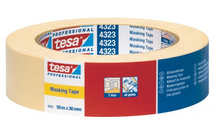Víceúčelová papírová/krepová lepicí páska TESA 4323 30mm x 50m
