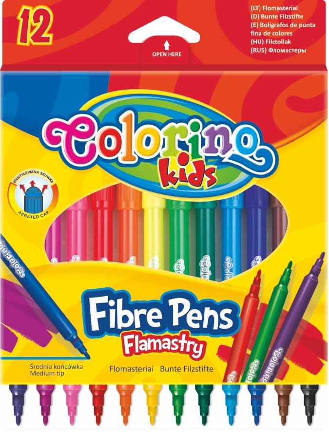 Popisovače/fixy 12 barev Colorino Kids