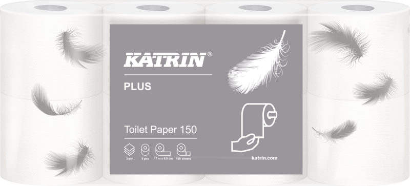 Toaletní papír Katrin Plus 16525 3-vrstvý / 8ks