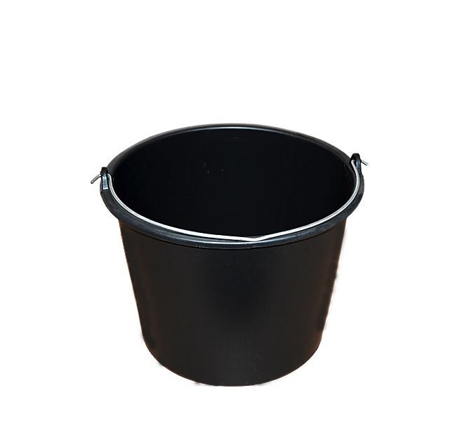 Vědro / kbelík plastový 10l stavební černé