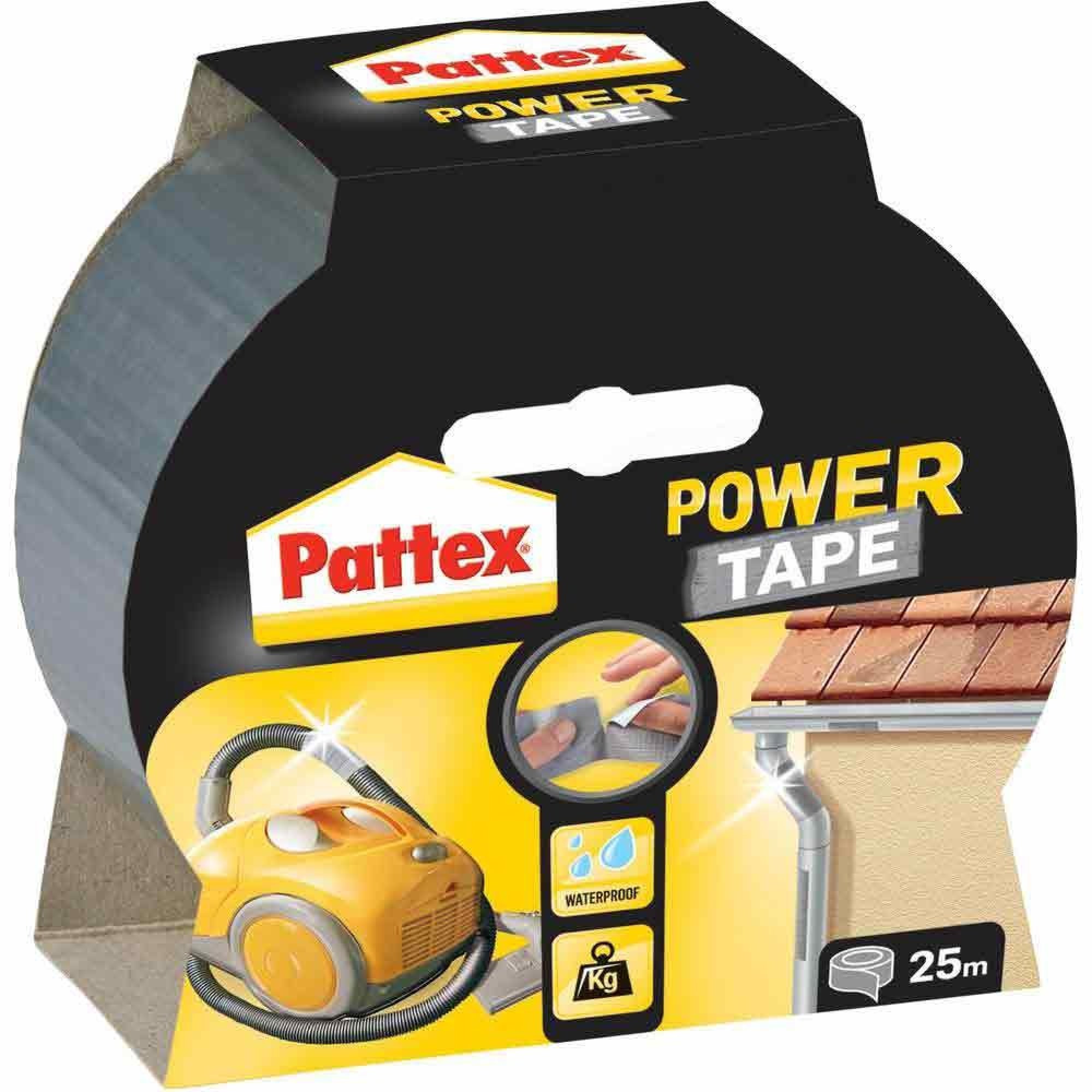 Lepící páska Pattex power tape 50 mm x 25 m - stříbrná