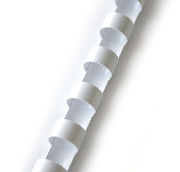 Hřbet pro kroužkovou vazbu 14 mm bílý / 100 ks
