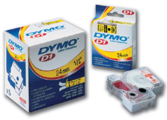 Páska DYMO D1 12mm/7m červená na čiré