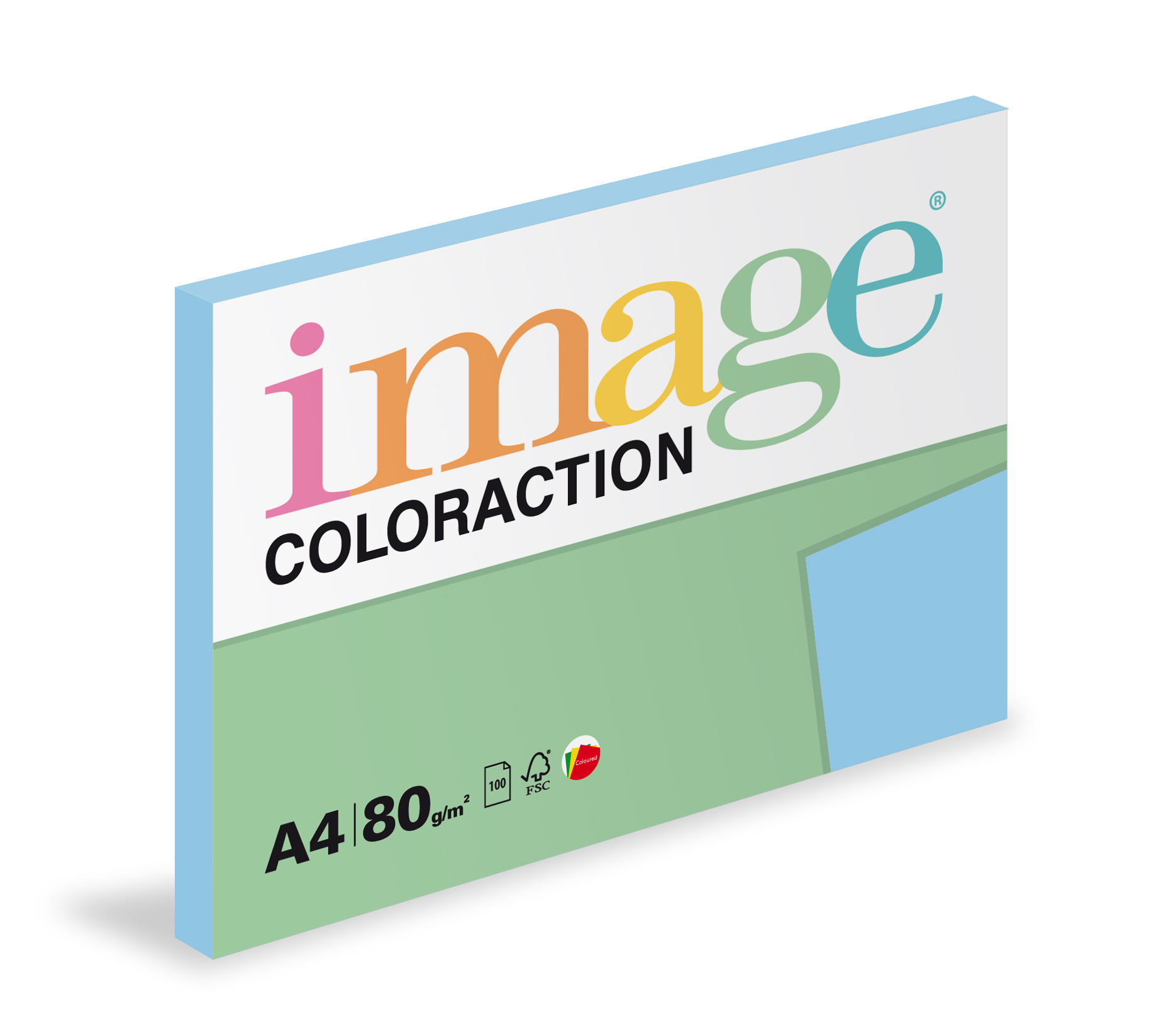Papír kopírovací Coloraction A4 80g/ 100 listů modrá ledová