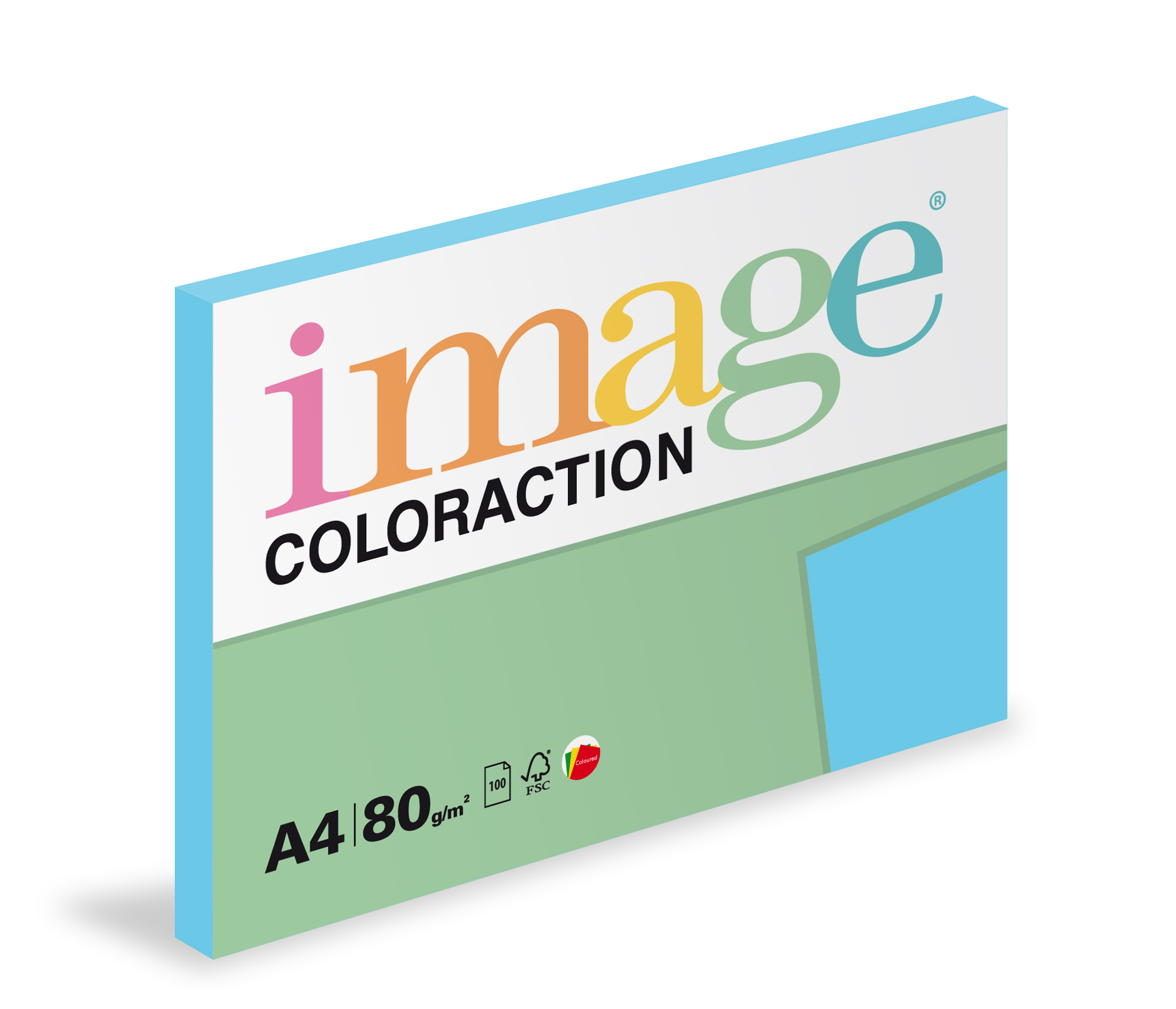 Papír kopírovací Coloraction A4 80g/ 100 listů modrá sytá