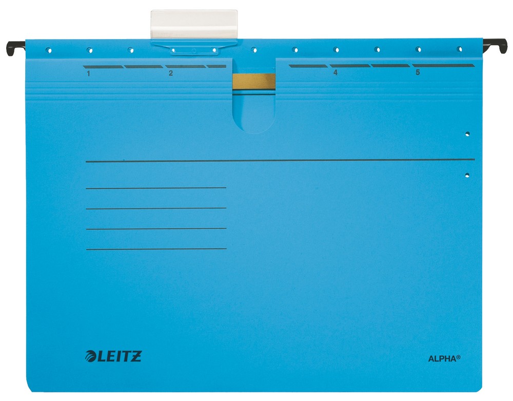 Závěsné desky ALPHA s rychlovazačem modré