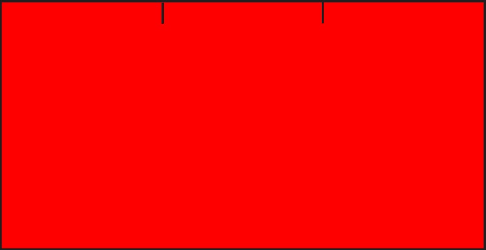Etikety cenové 37 x 19 reflexní červené CONTACT