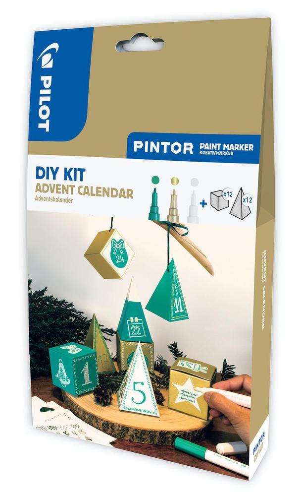 Pilot akrylový popisovač Pintor sada 3 kusů adventní kalendář