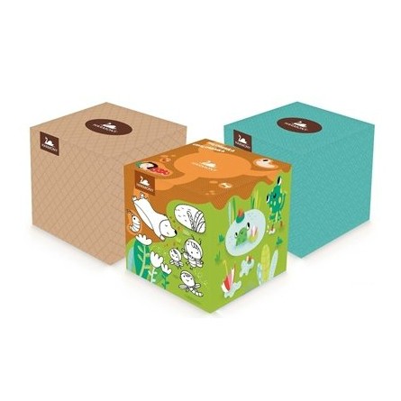 Kapesníčky papírové 3-vrstvý Harmony cube box - 60 ks