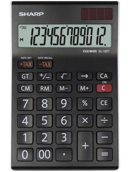 Kalkulačka SHARP EL125TWH stolní / 12 míst.