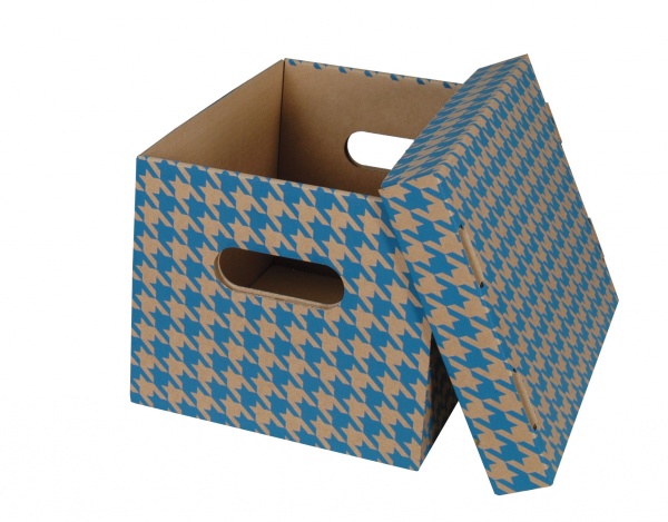 Krabice Honzíkova modrá 300 x 225 x 200 mm / 2ks