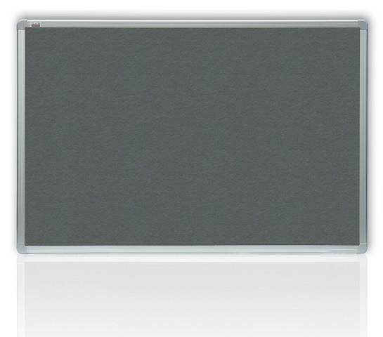 Tabule filcová šedá 60 x 90 cm v hliníkové rámu