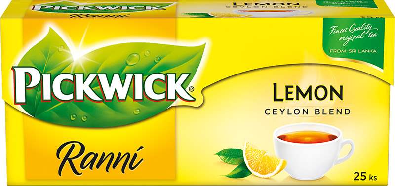 Čaj Pickwick černý ranní s citronem / 25 sáčků