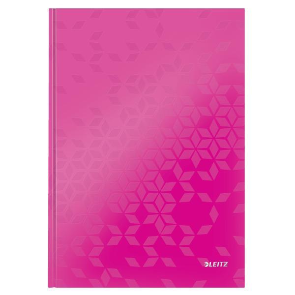 Zápisník Leitz WOW A4 linkovaný růžový