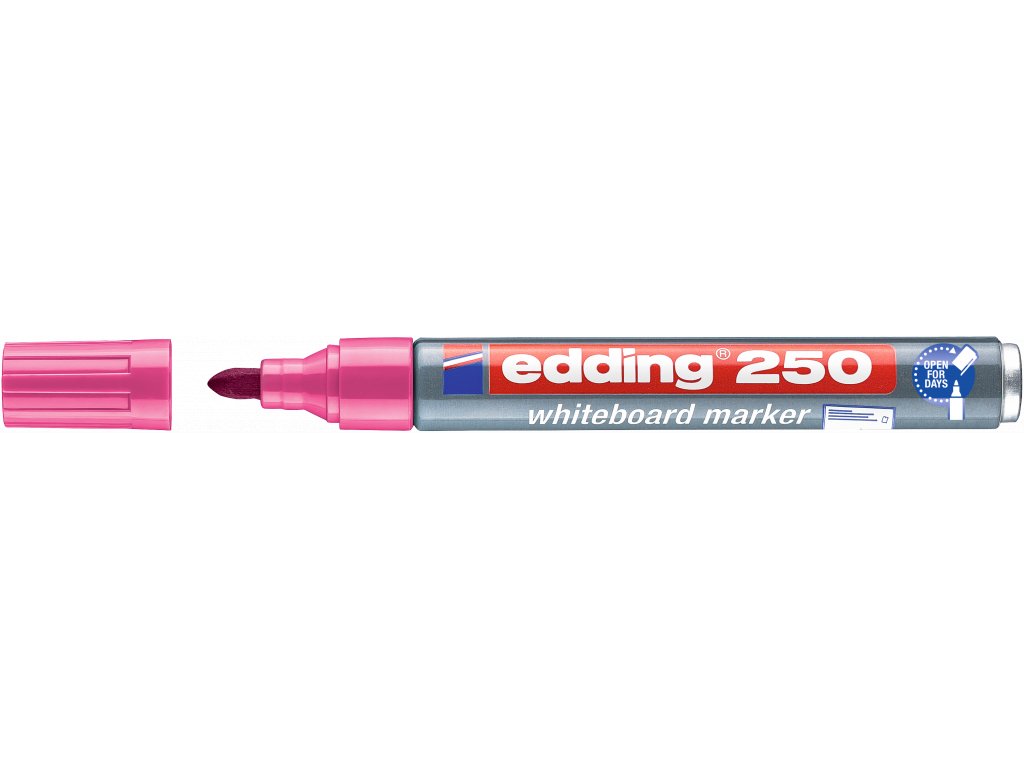 Edding 250 popisovač na bílé tabule růžový 1,5 - 3 mm