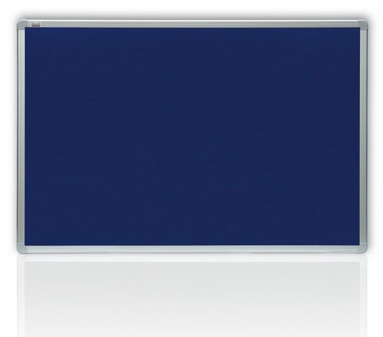 Tabule filcová modrá 60 x 90 cm v hliníkové rámu