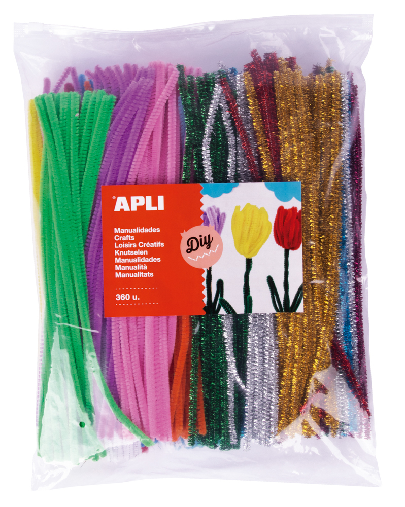 APLI modelovací drátky - Jumbo pack, Ø 7 mm x 300 mm, mix barev, 360 ks - 360 ks