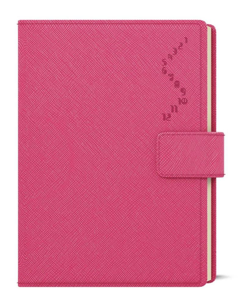 Diář denní Ctirad s výsekem krémový papír Manager color A5 růžový