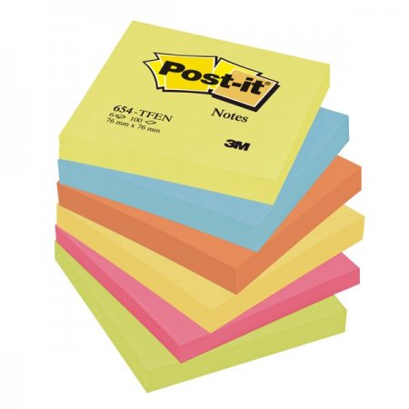 Blok Post-it 76 x 76 /6ks energické barvy