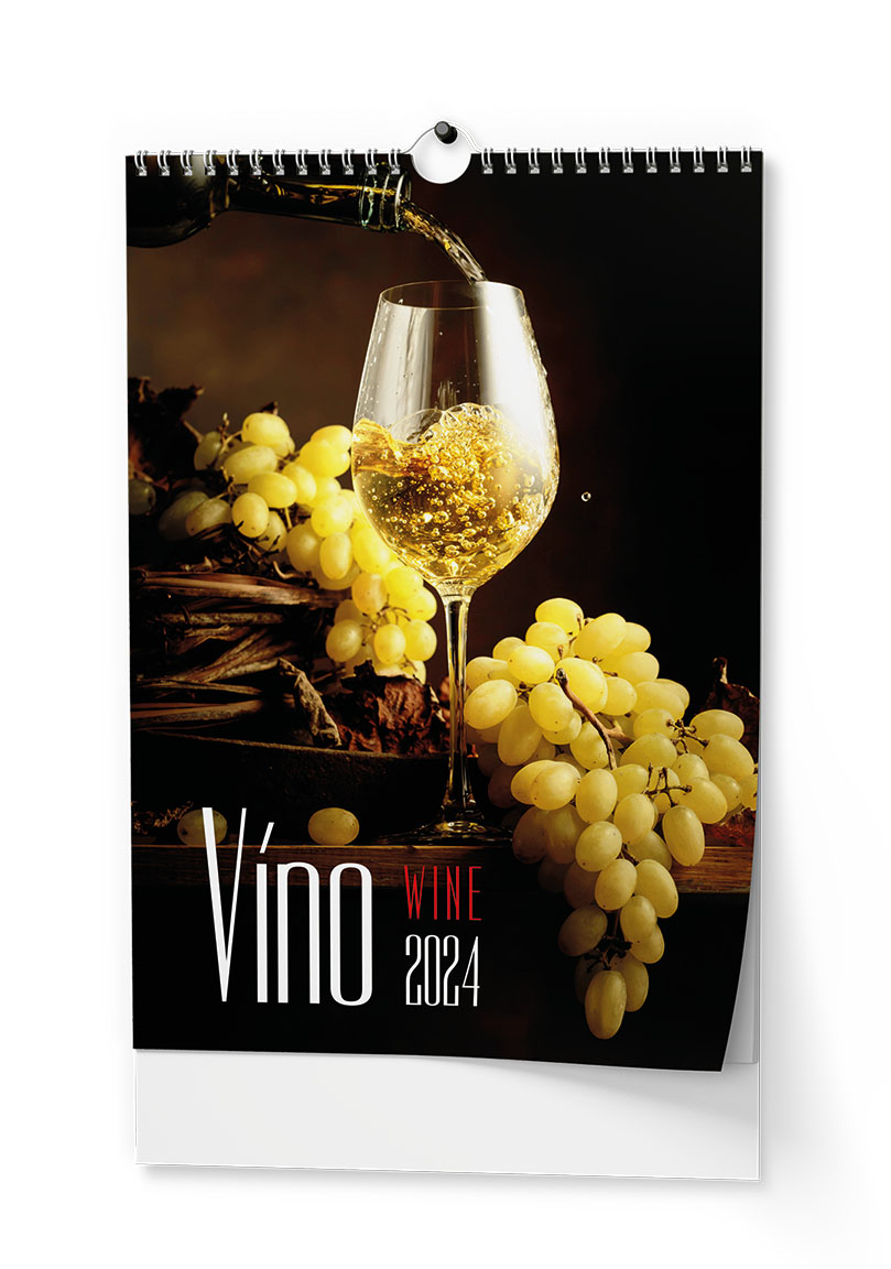Kalendář nástěnný A3 Víno