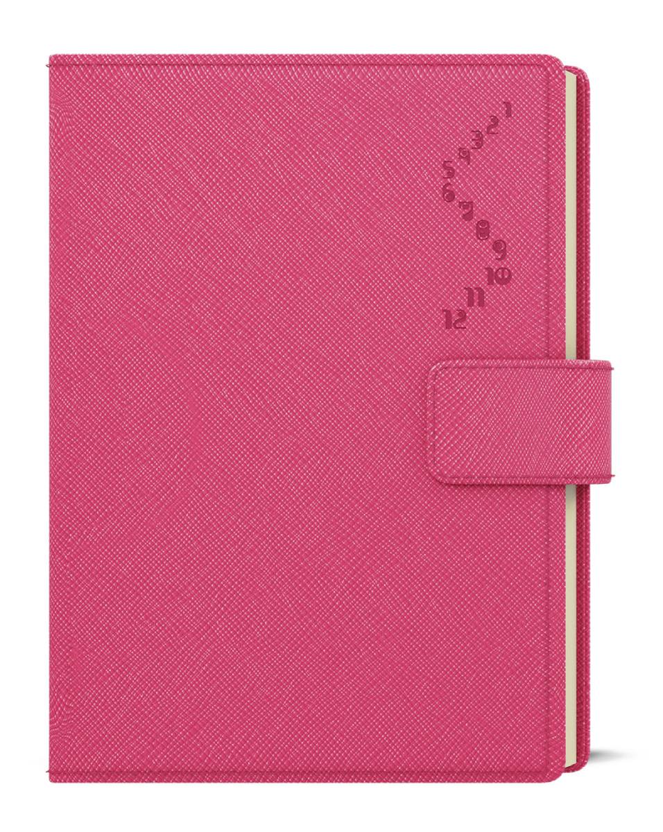 Diář týdenní Oskar krémový papír Manager color A5 růžový