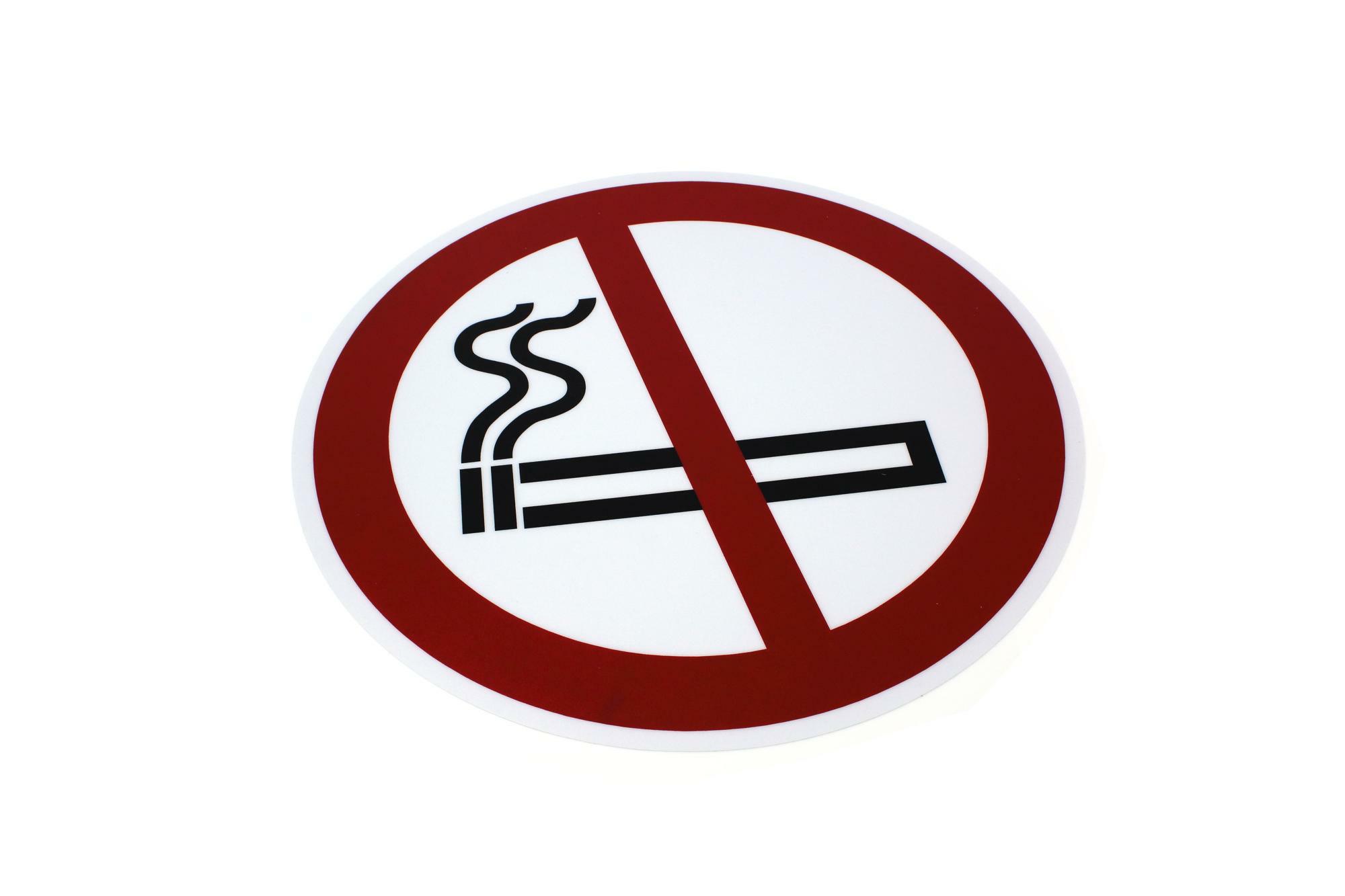 Podlahová značka kulatá - Zákaz kouření, O 430 mm, PVC 400 µ