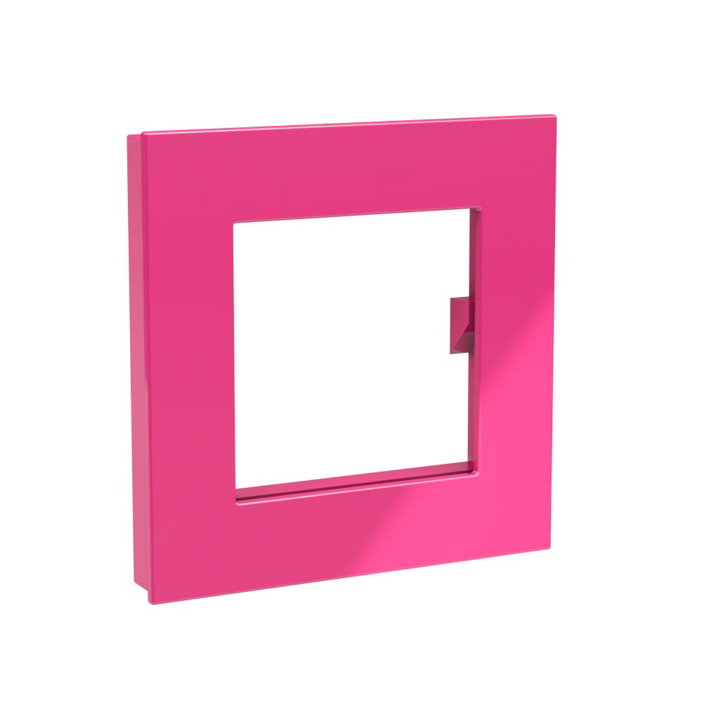 Dahle Mega Magnet Square XL, pro foto, 75 x 75 mm, růžový