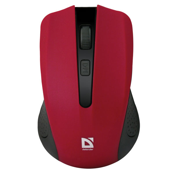 Myš Defender Accura MM-935, 1600DPI, 2.4 [GHz], optická, 4tl., 1 kolečko, bezdrátová, červená