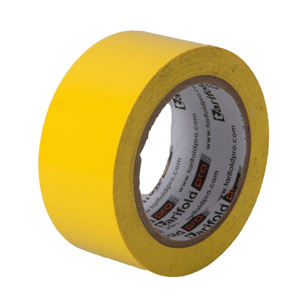 Podlahová označovací páska TARIFOLD PVC 130mi, 50 mm x 33 m žlutá