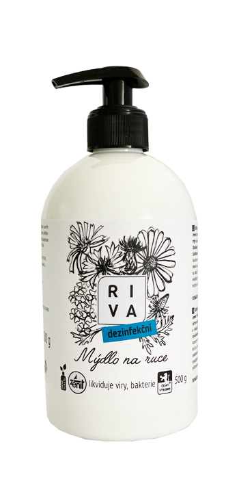 RIVA dezinfekční mýdlo 500 ml s pumpičkou (účinné proti virům)