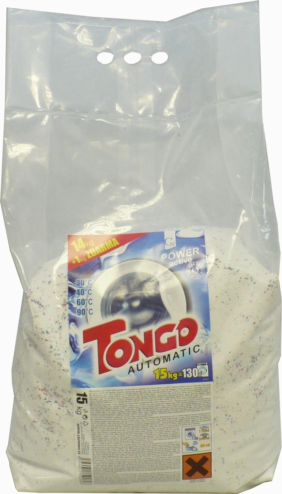 Tongo univerzální prací prášek 15 kg na bílé i barevné prádlo