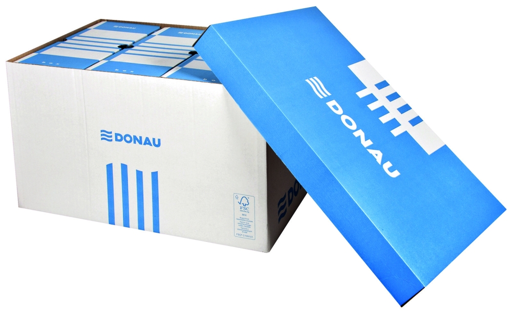 Archivační krabice DONAU 522x351x305mm modrá