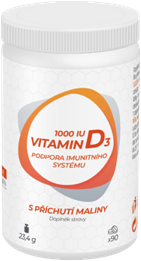 Vitamin D3 FORTE 1000 IU 90 tablet příchuť malina