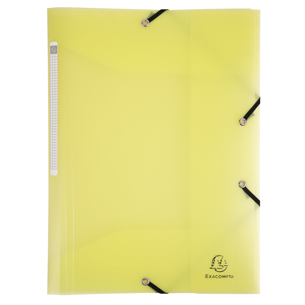Desky s gumičkou Exacompta  Pastel, A4 maxi, PP, žluté