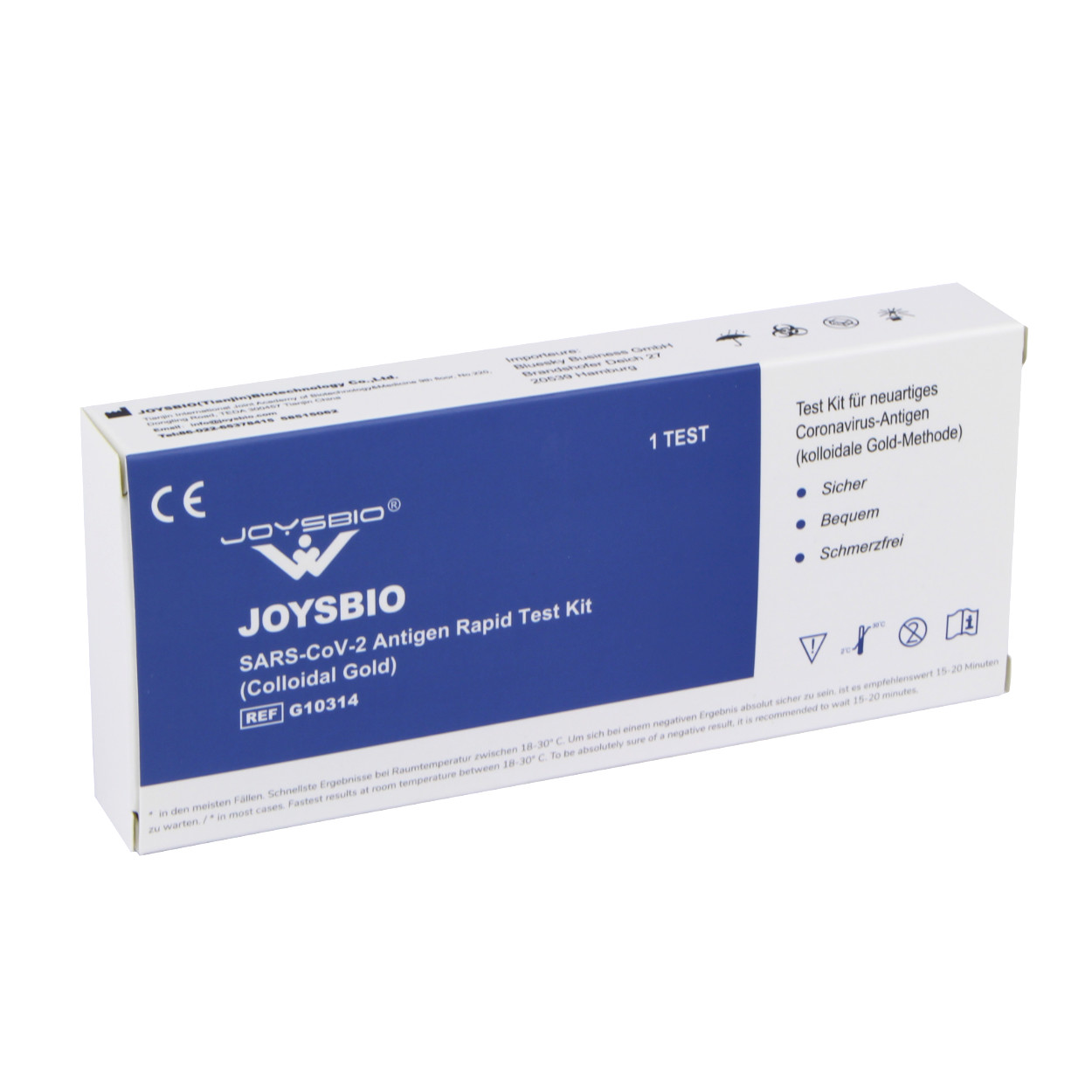 Antigenní test JOYSBIO SARS-CoV-2 Antigen Rapid - test ze slin ("plivací")