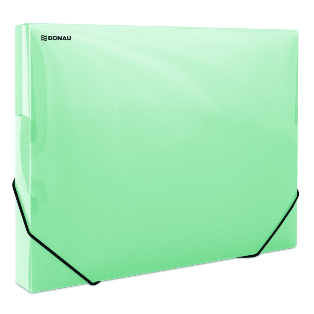 Box na spisy PP průhledný A4 zelený