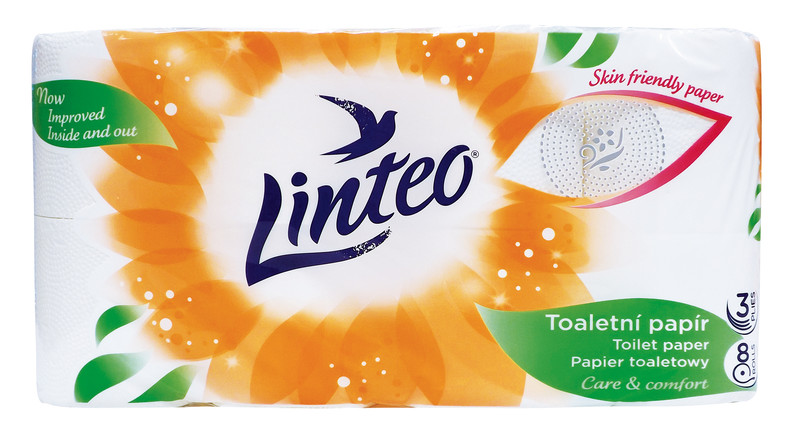 Toaletní papír 3-vrstvý LINTEO satin 8 ks