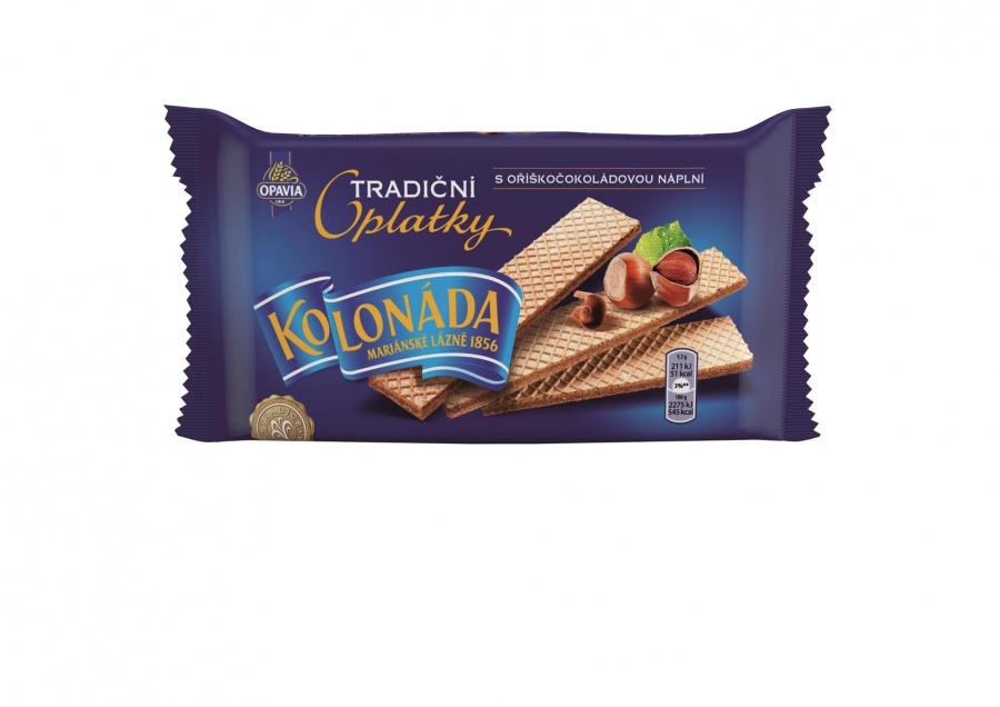 Oplatky Opavia Kolonáda - tradiční, oříško-čokoládové, 140 g