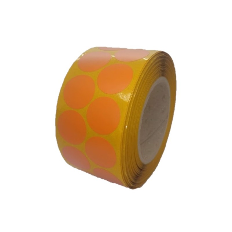 Fixační lepicí kolečka o průměru 20 mm oranžová/3000 ks