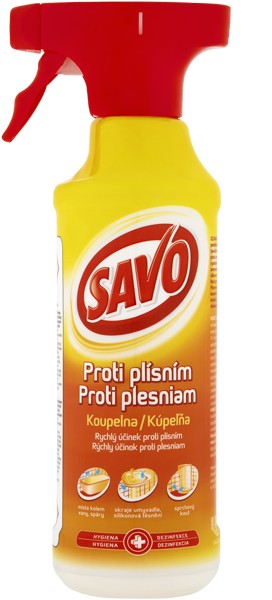 Savo proti plísni na koupelny 500 ml s rozprašovačem