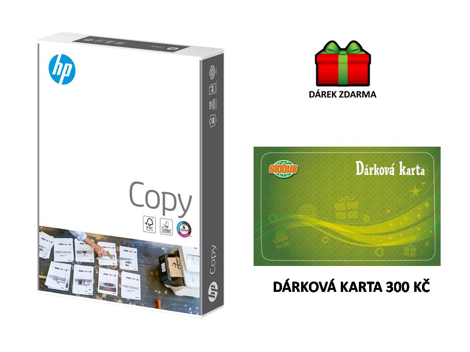 Papír kopírovací HP Copy A4 80g 500 listů + dárková karta Globus 300 Kč