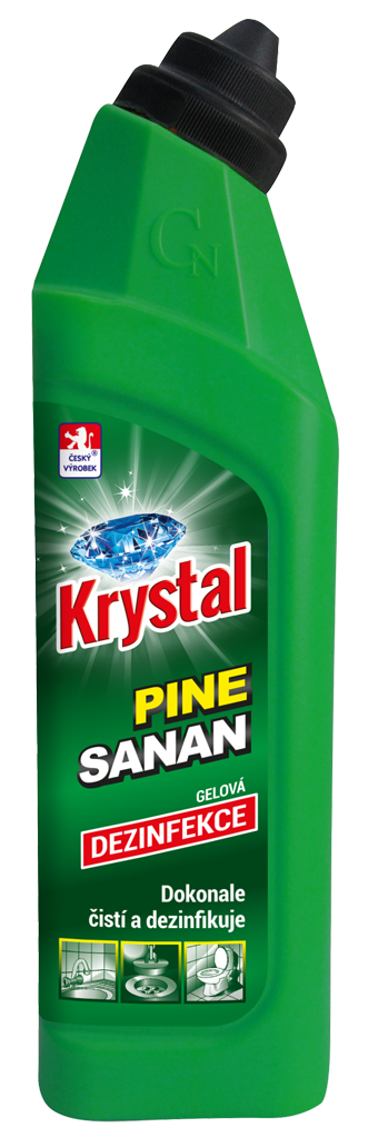 Krystal WC čistič/gel Pine Sanan 750 ml