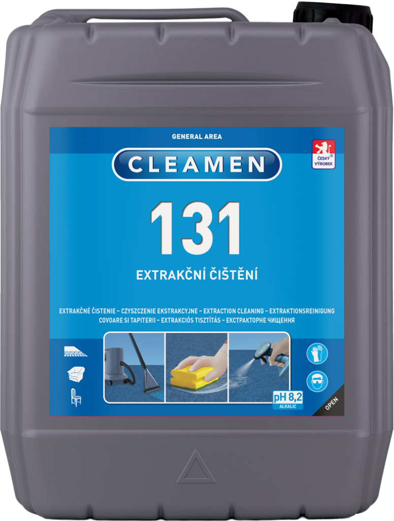 CLEAMEN 131 strojní a ruční čištění koberců, čalounění a dalšího 5l