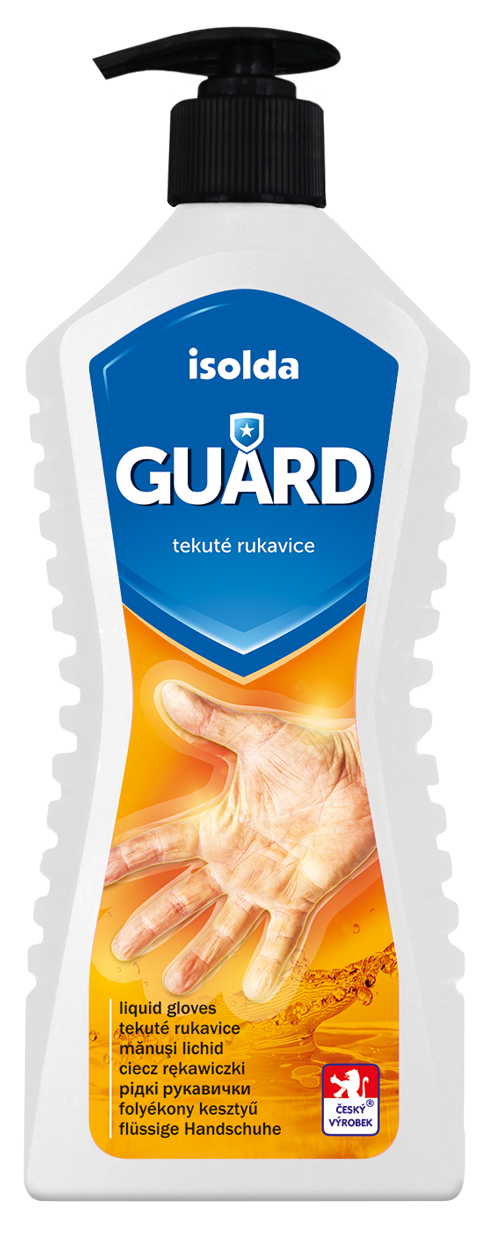 Isolda tekuté rukavice GUARD 500 ml pro těžce namáhané ruce s pumpičkou