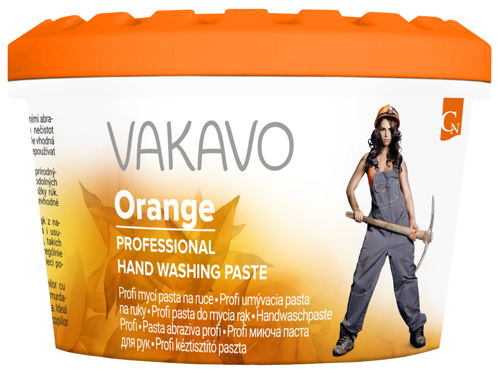 Vakavo orange mycí pasta na ruce 500g